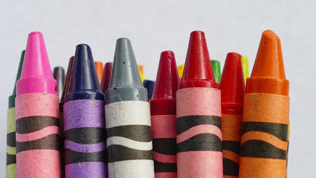 Crayons make an excellent alternative to candy