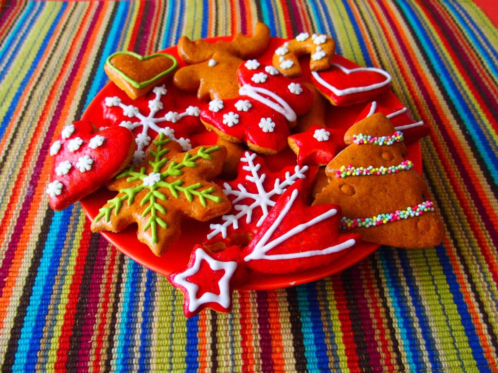 Holiday cookies take time to make and decorate.  Sharing them with others feeds the soul not your waistline.