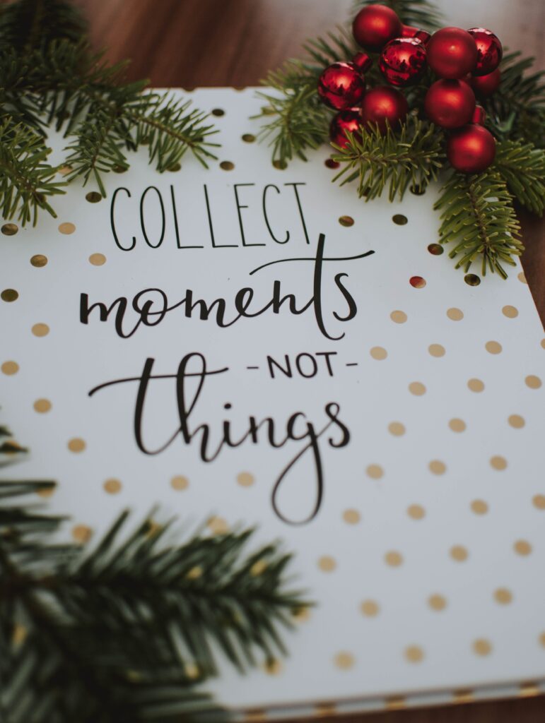 Collect moments not things