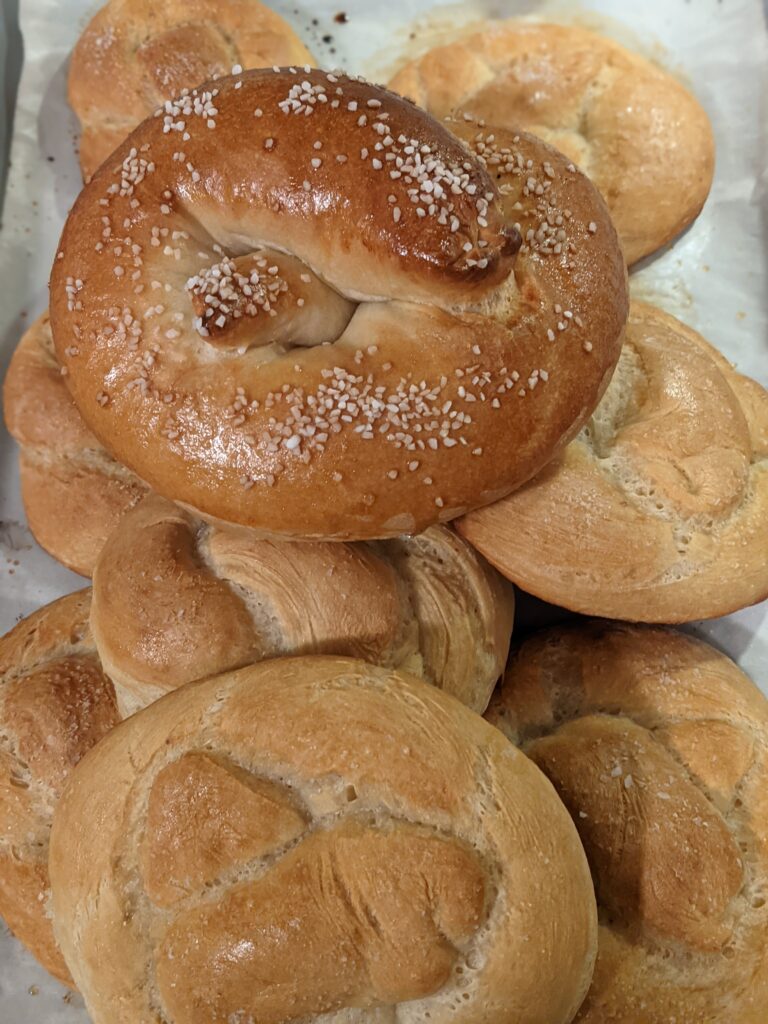 Sourdough pretzels